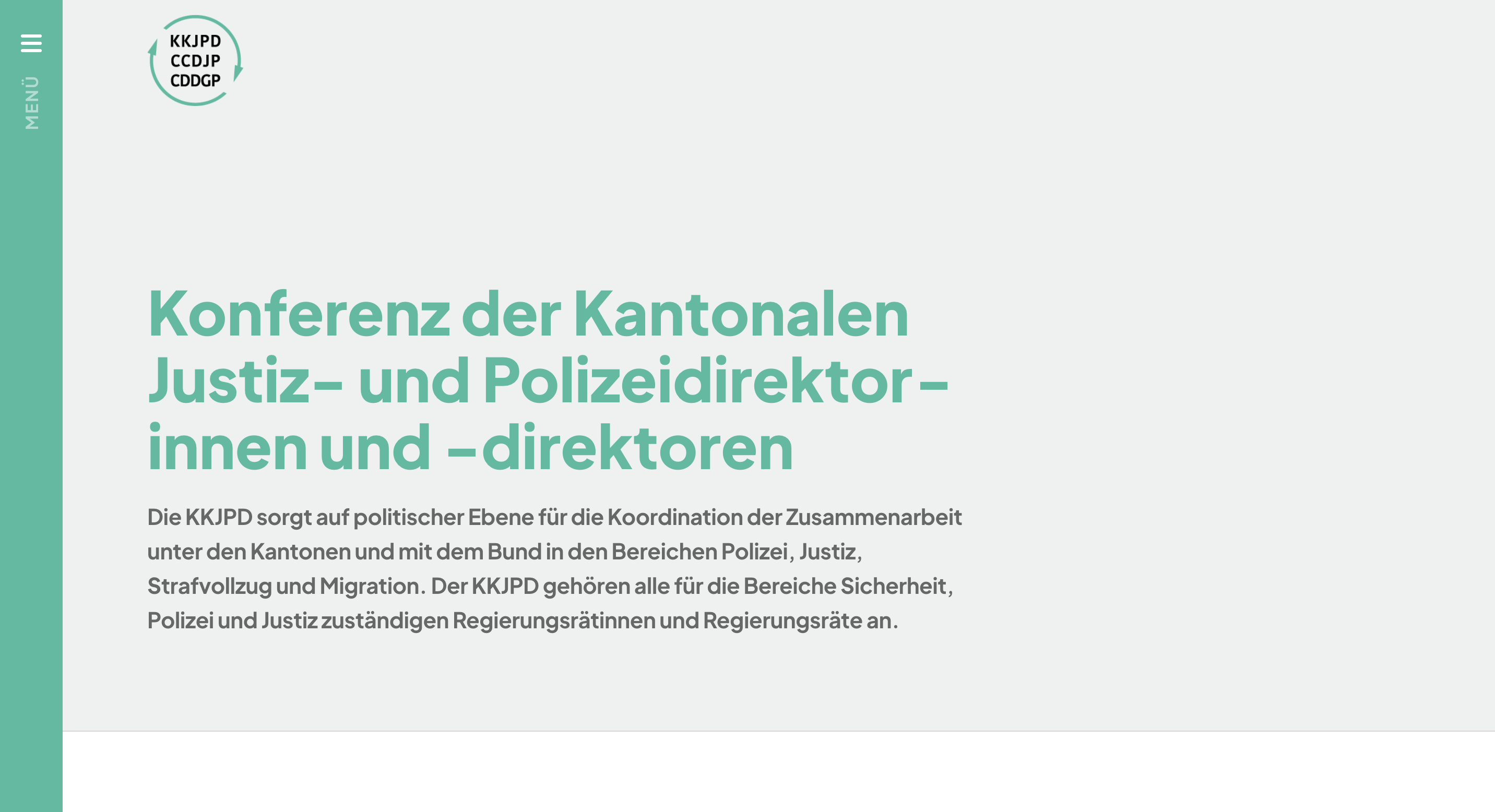 Vertikale Navigation für klare Struktur