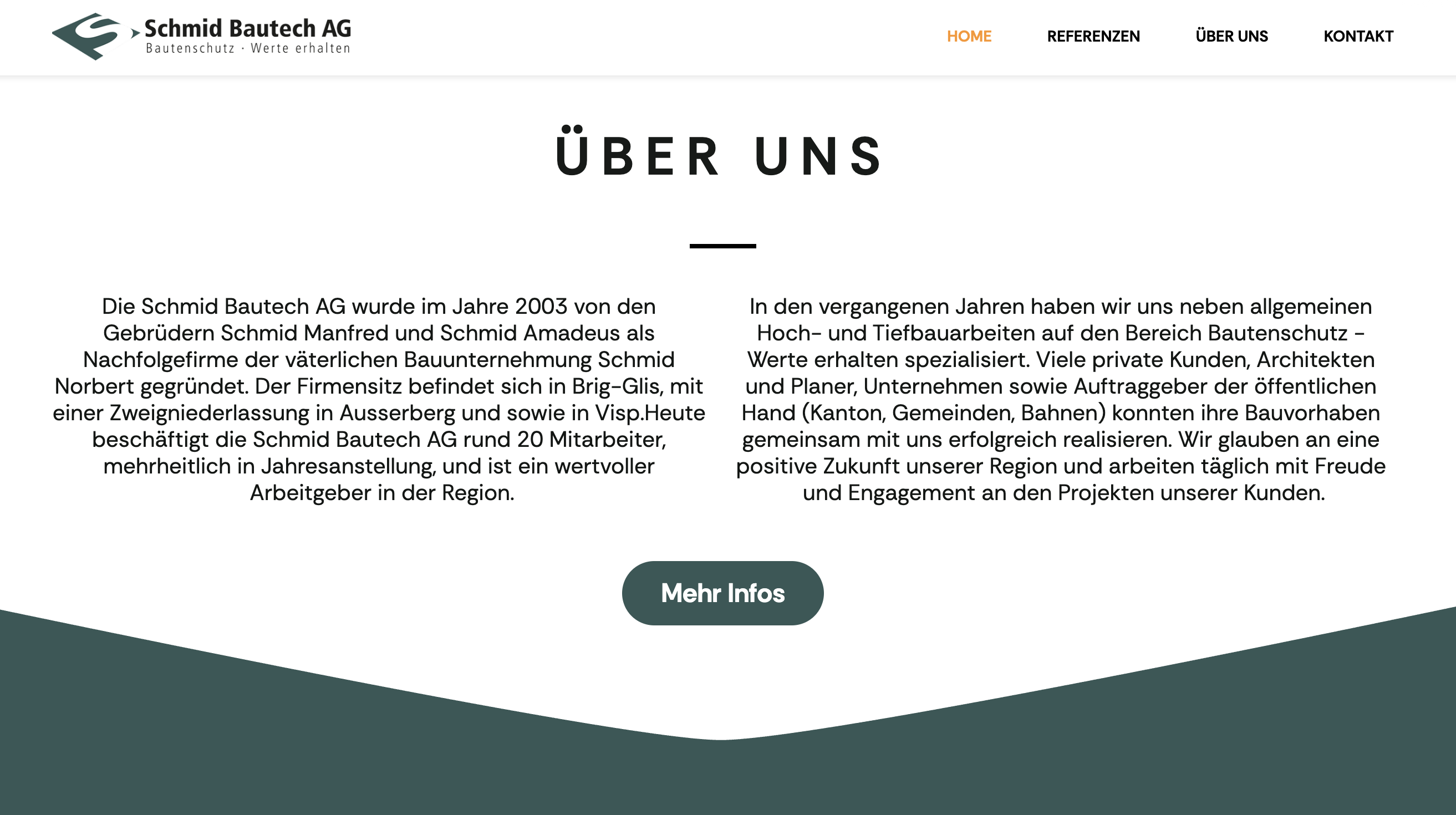Klare Seitenstruktur für einfache Orientierung
