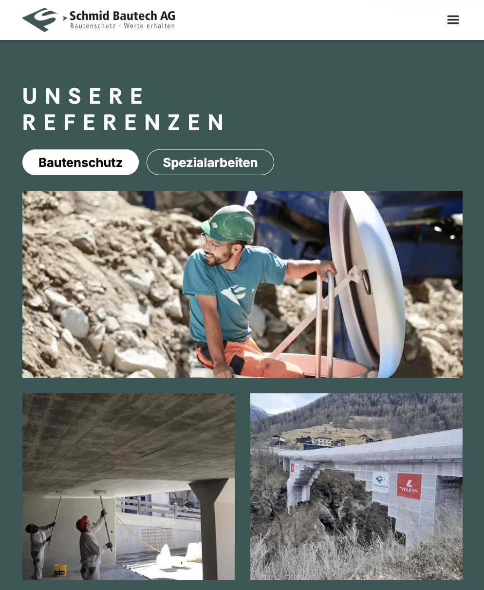 Responsive Umsetzung für verschiedene Geräte