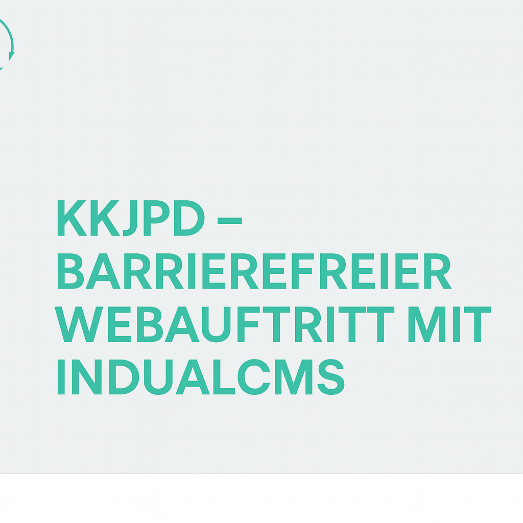KKJPD – Barrierefreier Webauftritt mit indualCMS